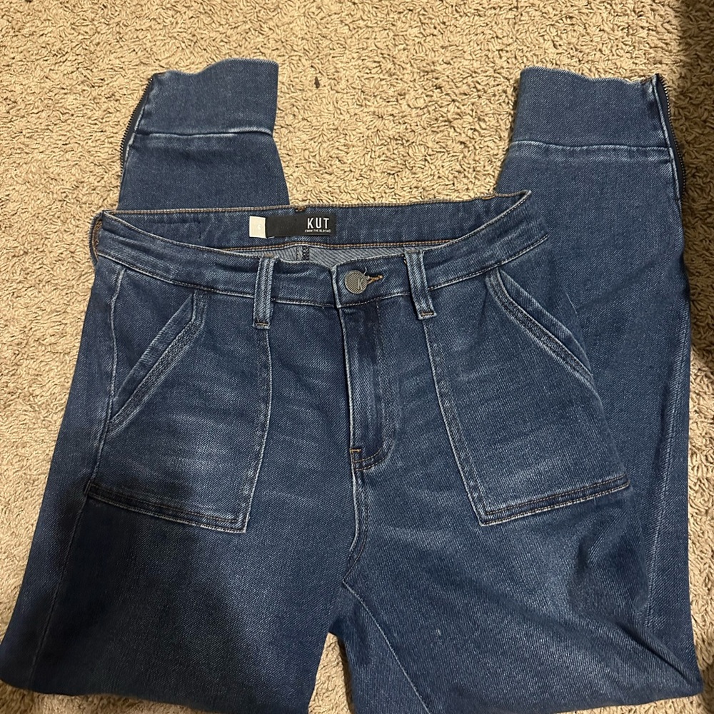 Kut from the Kloth High Rise Dark Blue Jeans